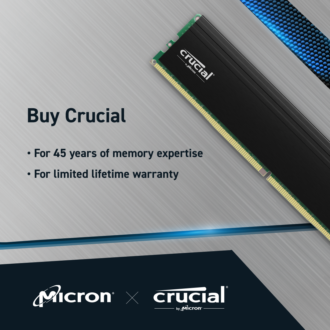 Crucial Pro 64GB Kit (2x32GB) DDR4-3200 UDIMM- view 6