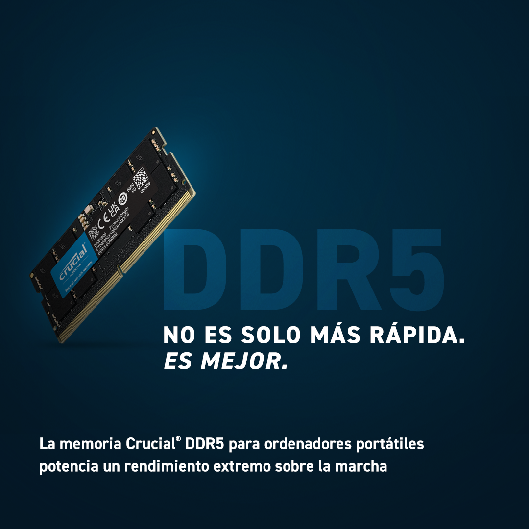 Crucial DDR5 SODIMM - Not just faster. Better.
