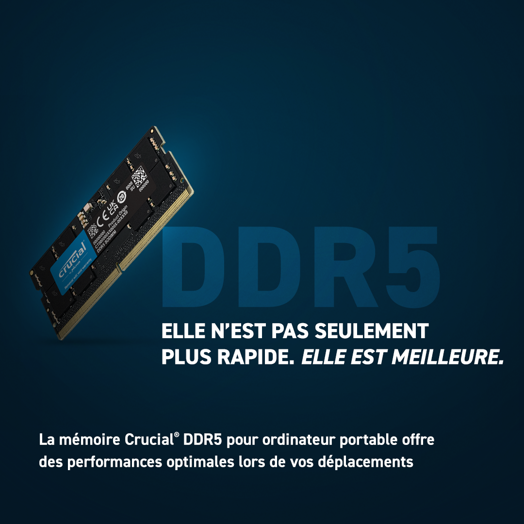 Crucial DDR5 SODIMM - Not just faster. Better.