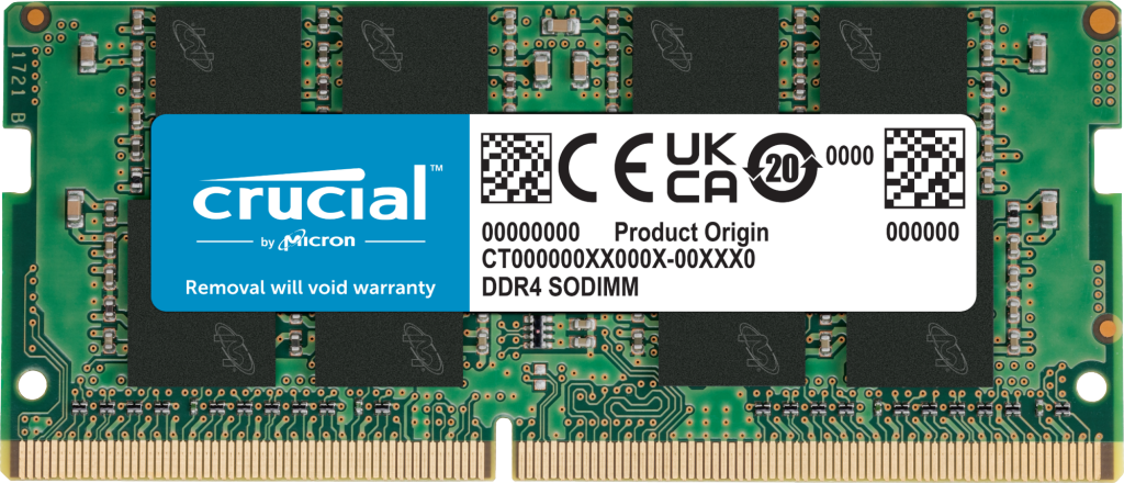 Crucial 32GB DDR4-2666 SODIMM | CT32G4SFD8266 | Crucial.com