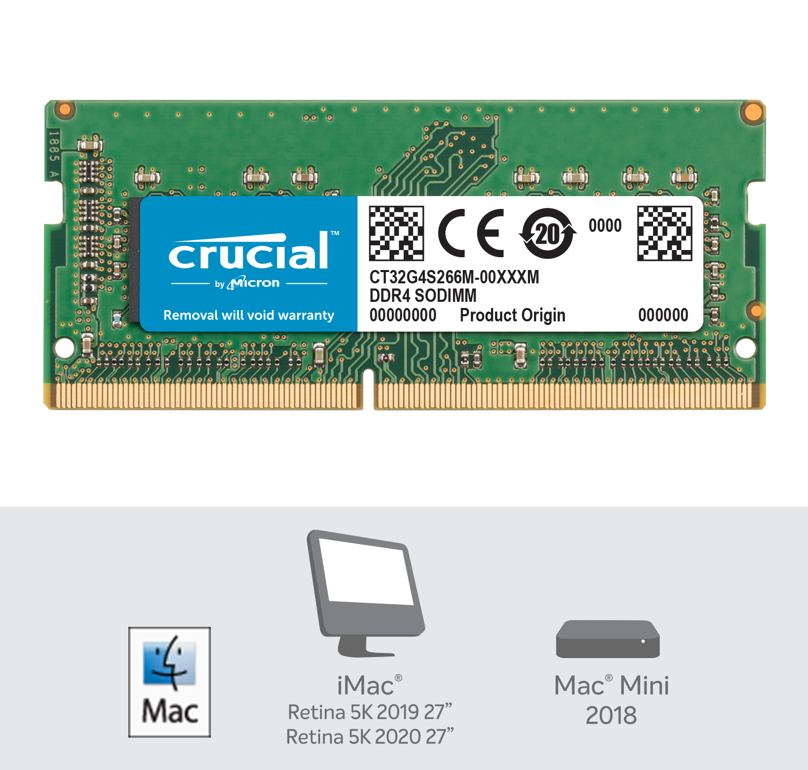 Crucial 16GB DDR4-2666 SODIMM for Mac | CT16G4S266M 