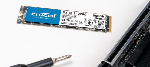 CT1000P2SSD8 Crucial P2 1TB M.2 PCIe NVMe SSD Interne 
