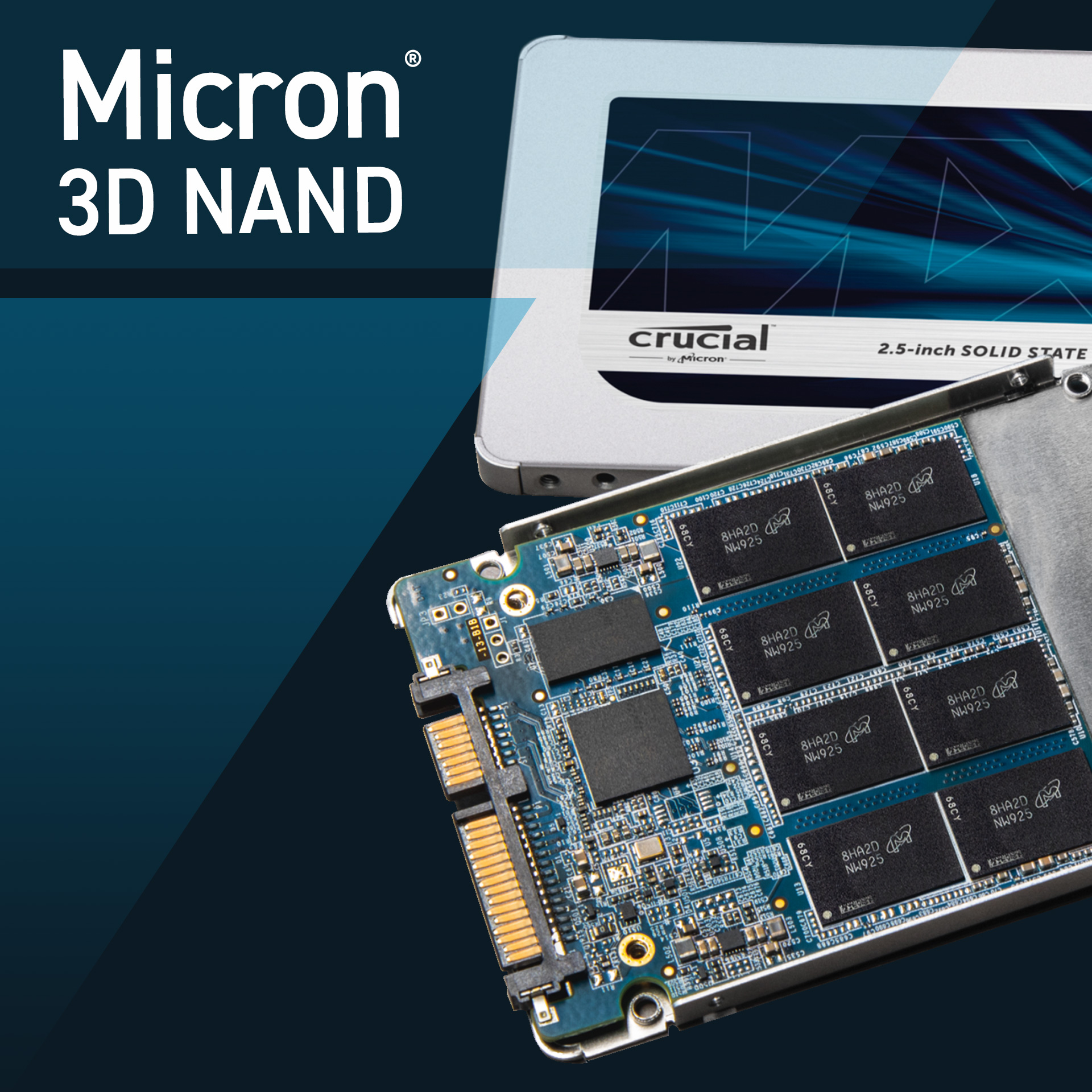 Crucial MX500 4TB 3D NAND SATA 2.5-inch 7mm (with 9.5mm adapter) Internal SSD- view 6