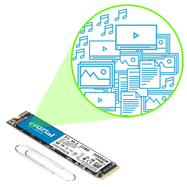 Crucial P1 1TB 3D NAND NVMe PCIe M.2 SSD | CT1000P1SSD8 | Crucial.com