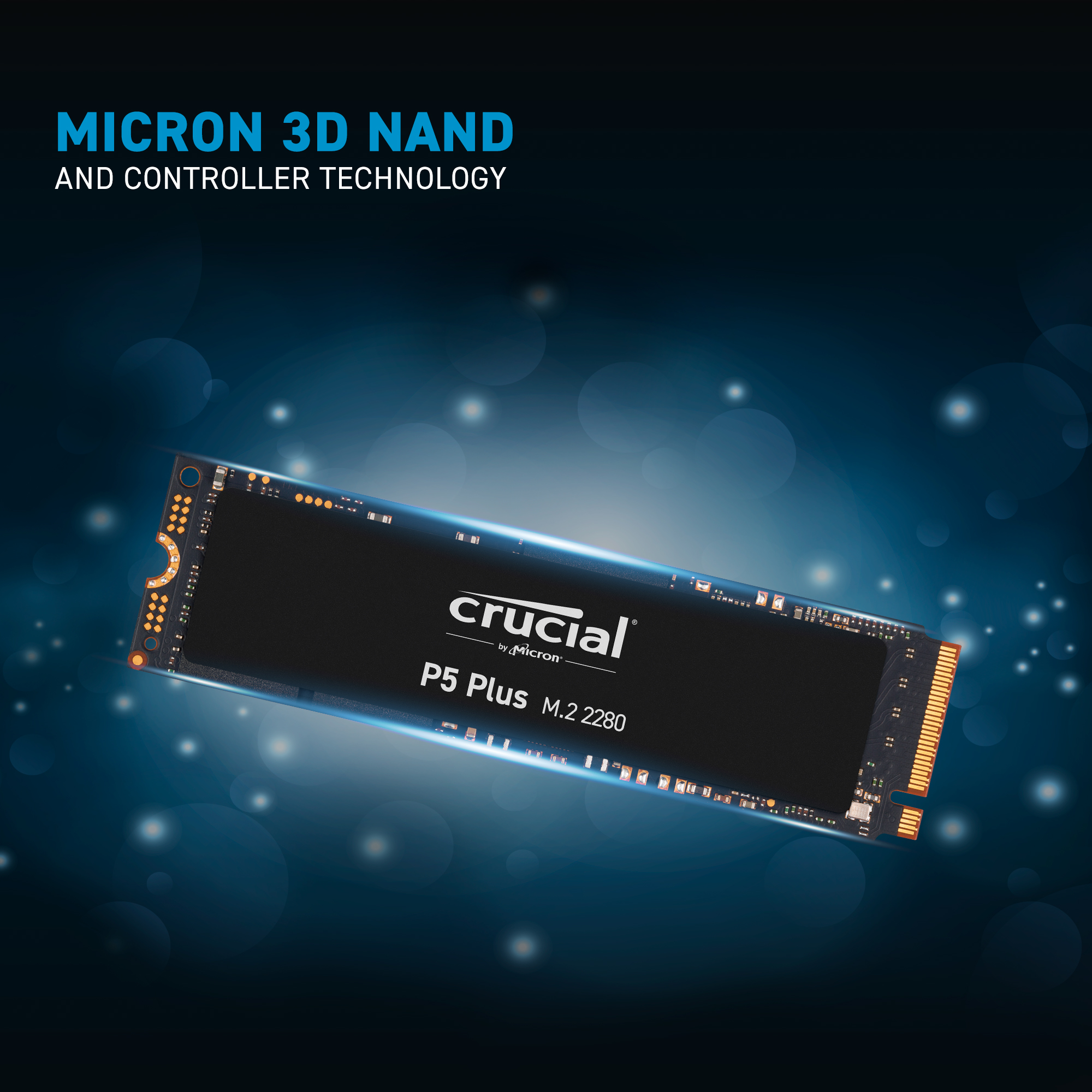 Disque dur 3D M.2 PCIe NVMe SSD Crucial P3 1To