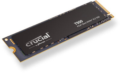 Crucial T500 1TB PCIe Gen4 NVMe M.2 SSD with heatsink, CT1000T500SSD5